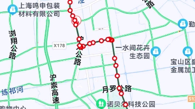 上海地铁15号线北延伸段(顾村公园—罗泾公园(胡乱规划)
