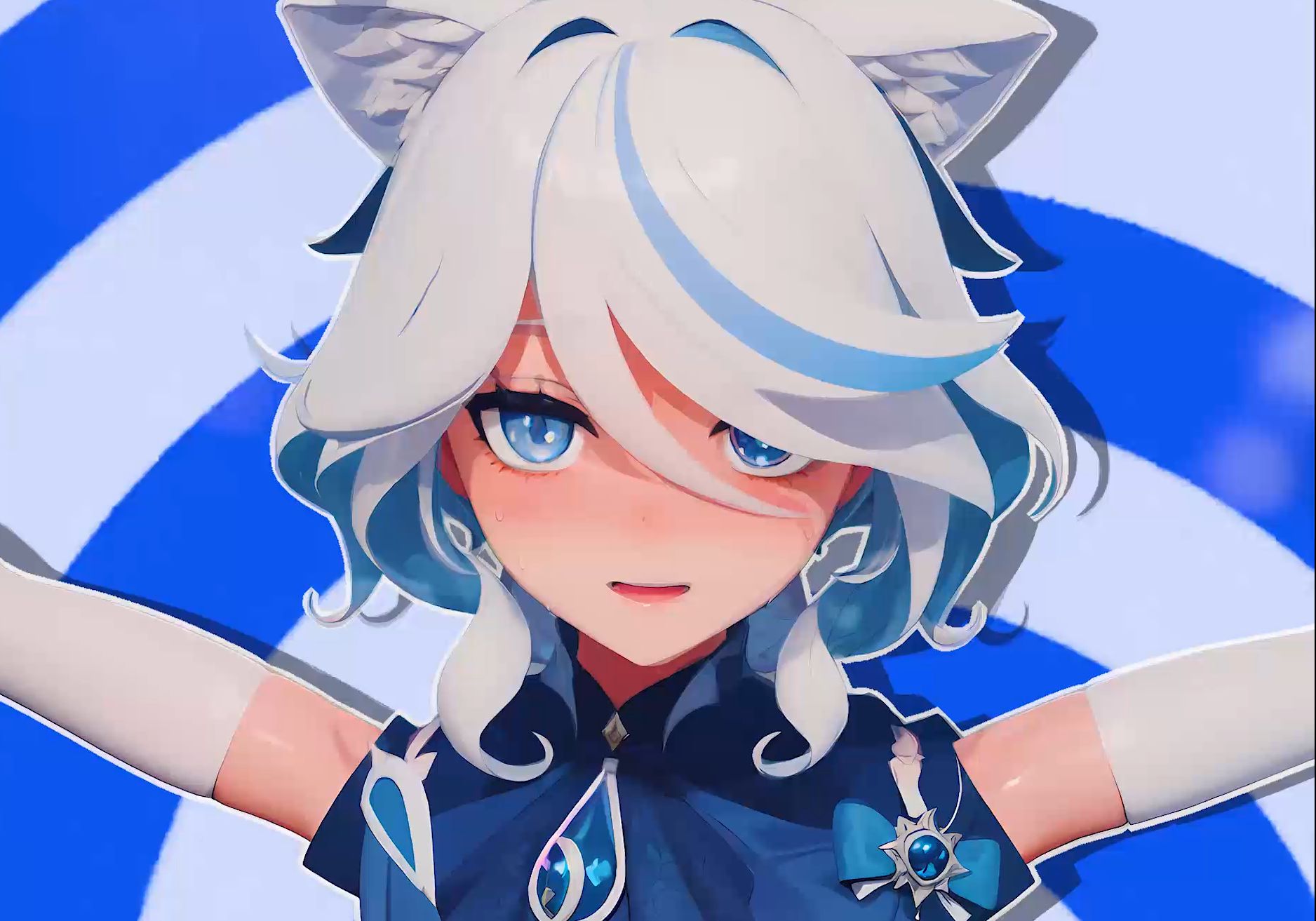 Furnina's cooing and shaking