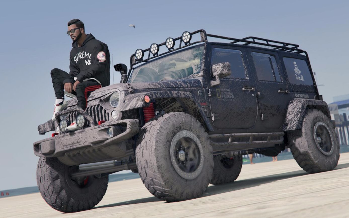 gta5 jeep牧马人越野mod编辑器练习