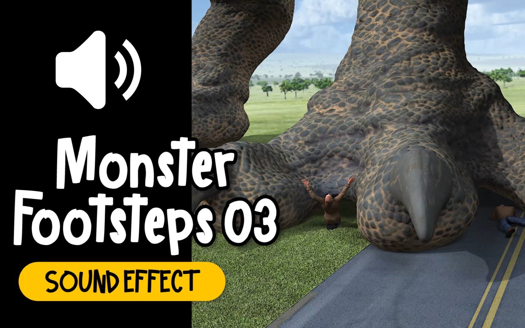 怪獸 怪物 脚步 行走 #03 音效 (HQ)