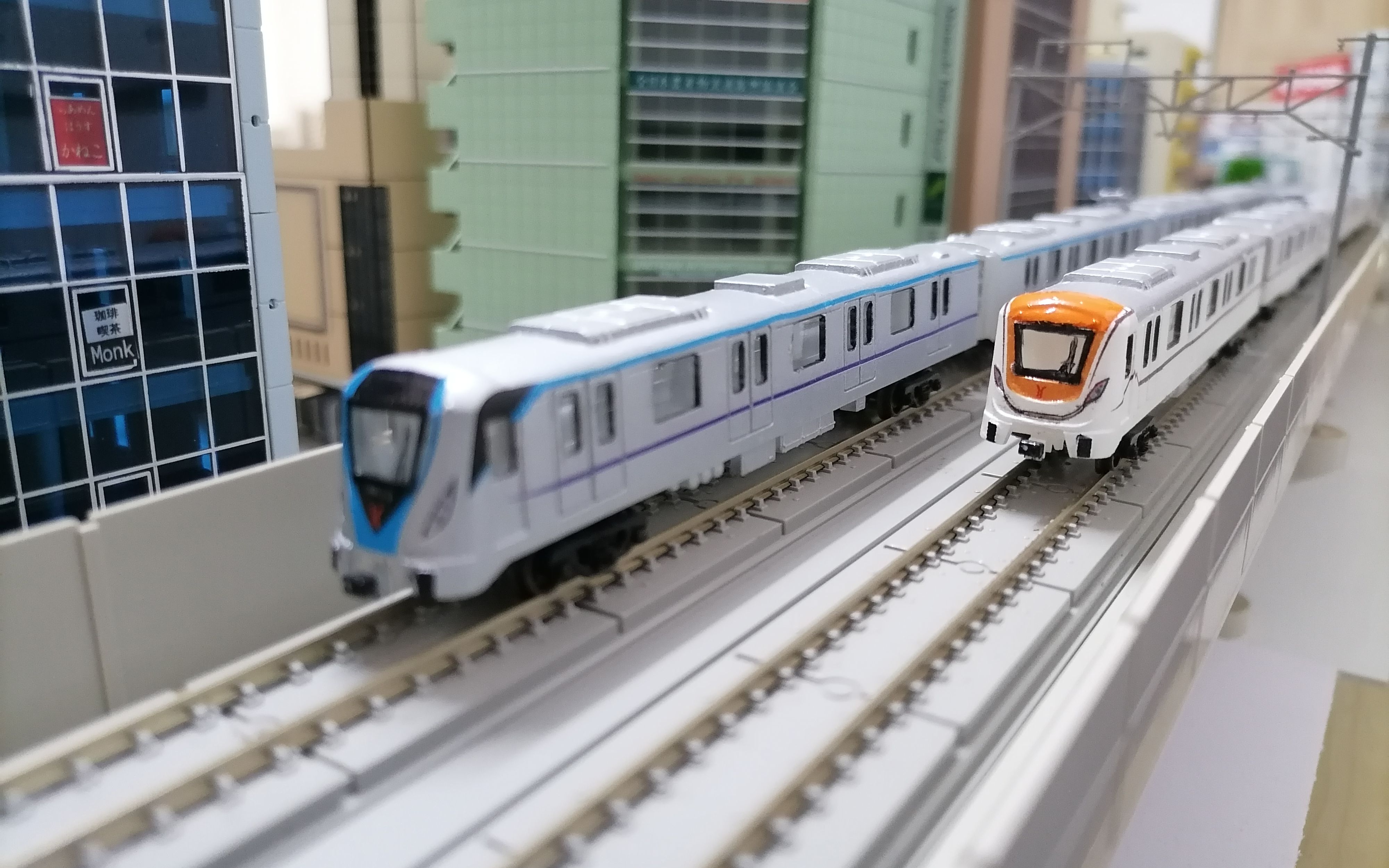 【DIY-3D打印】N比例广州地铁模型-B型列车运转