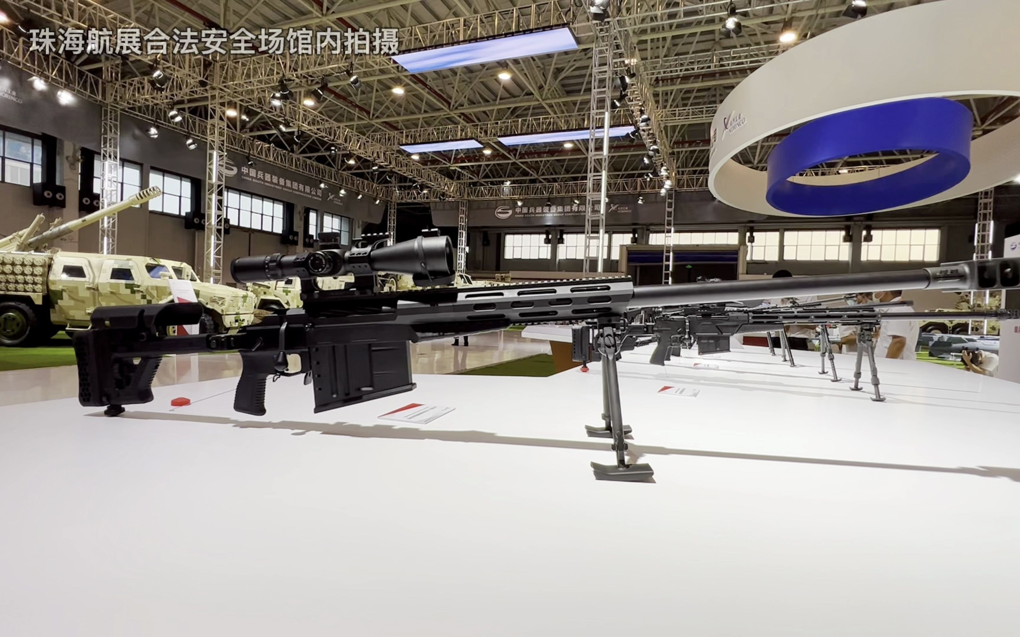 珠海航展探馆：201型12.7毫米高精度狙击步枪
