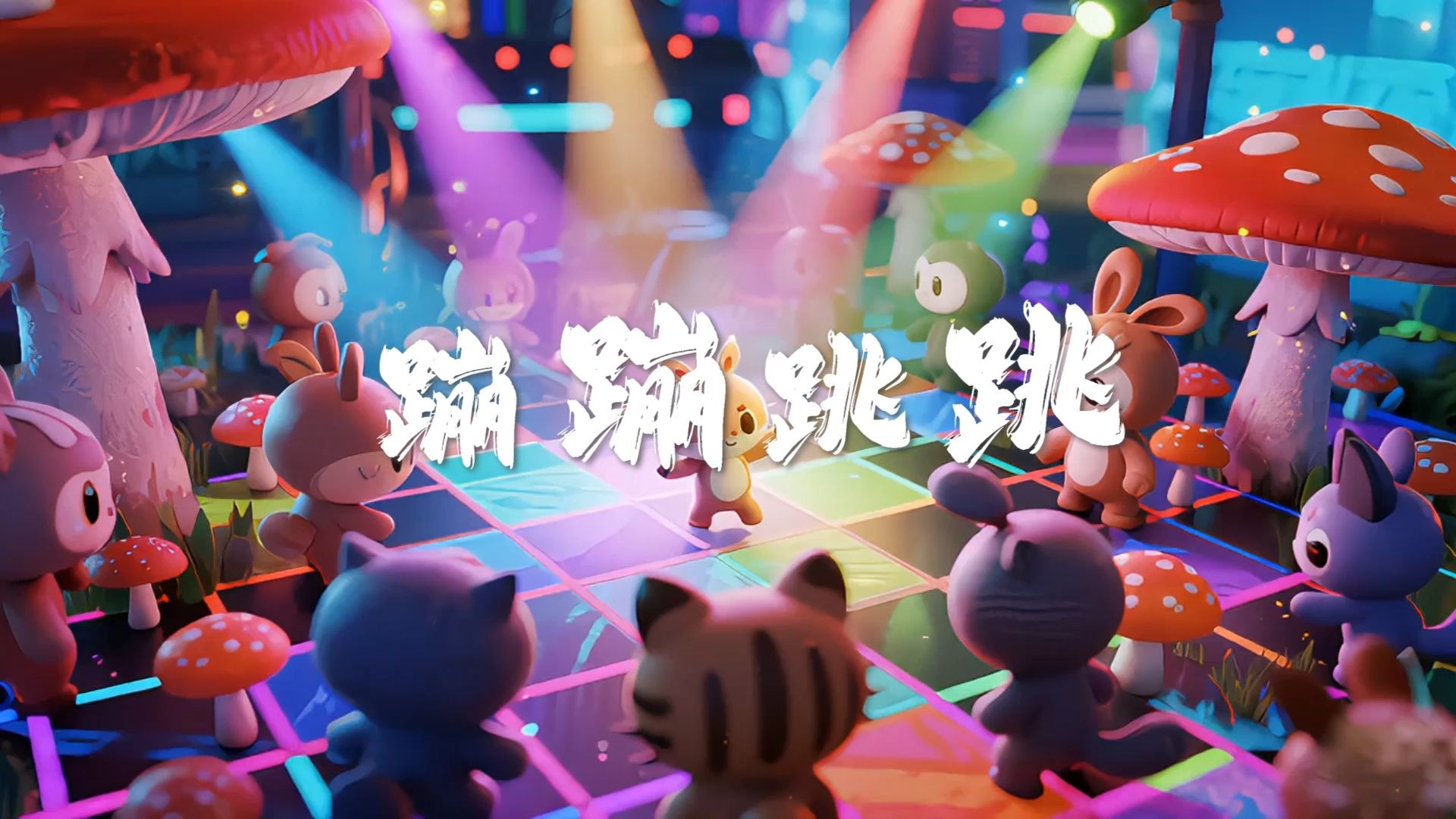 蹦蹦跳跳 伴奏完整版 背景视频 led舞台表演| 伴奏| 伴奏版 | 晚会年会| 表演节目