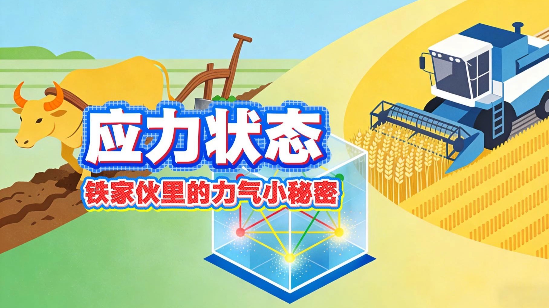 农机里的“力气密码”：藏在铁家伙里的应力应变小秘密【趣说材力09】