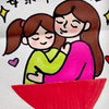 母亲节到了，一起来画简单漂亮的爱心#折叠画 送给亲爱的妈妈吧！#创意美术 #创意简笔画#母亲节