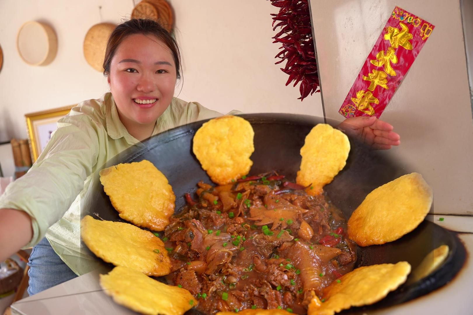 婆媳起早赶大集，让家里又添一群新成员，中午做地锅鸡庆祝，真香