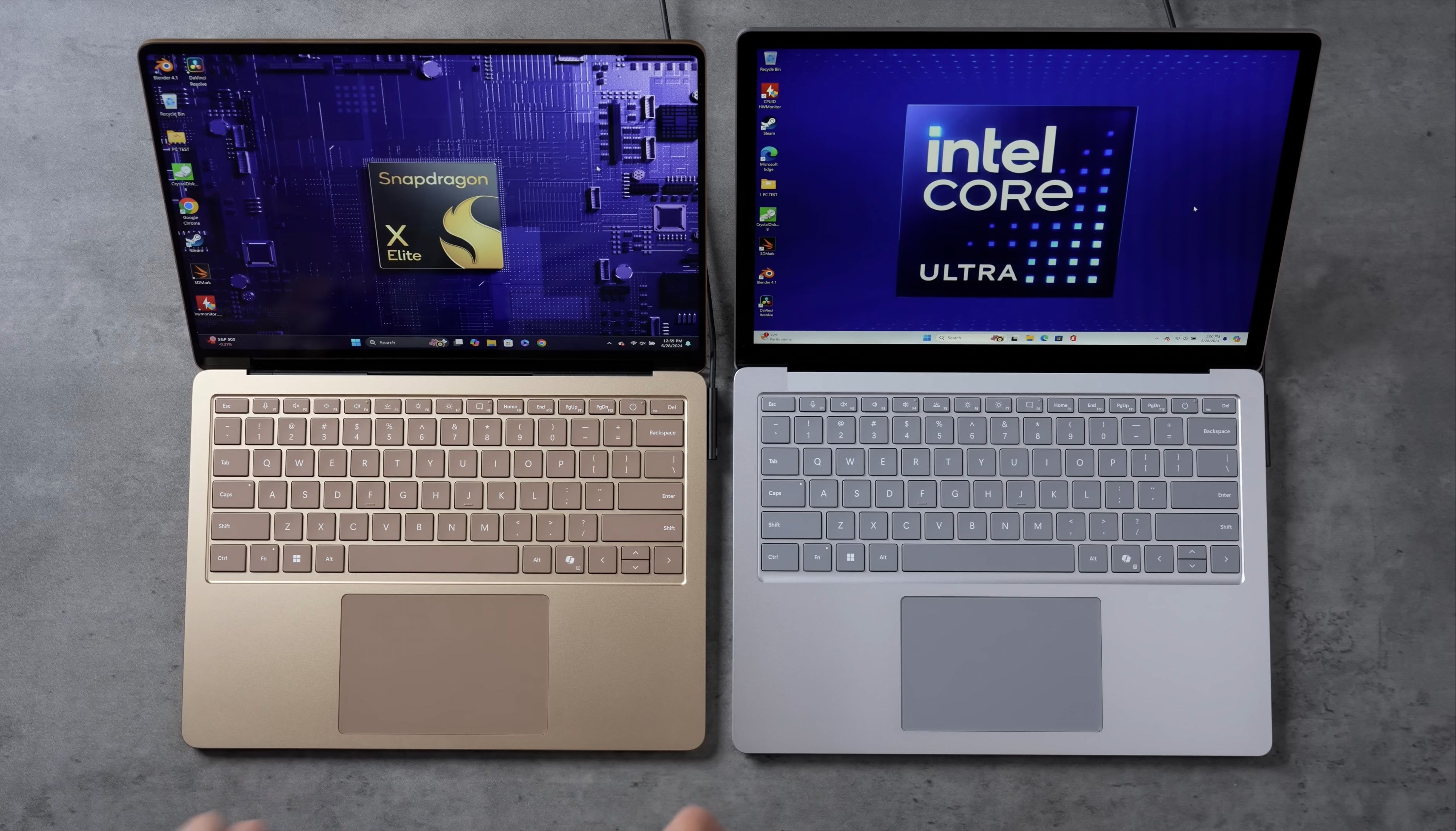 高通 X Elite PK 英特尔 Ultra，Surface Laptop 7 vs 6 笔记本电脑全方位性能对比