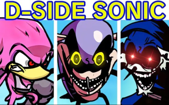 VS Sonic.EXE D-Side V2 (Triple Trouble, Too Slow, Endless) (FNF Mod/Sonic)