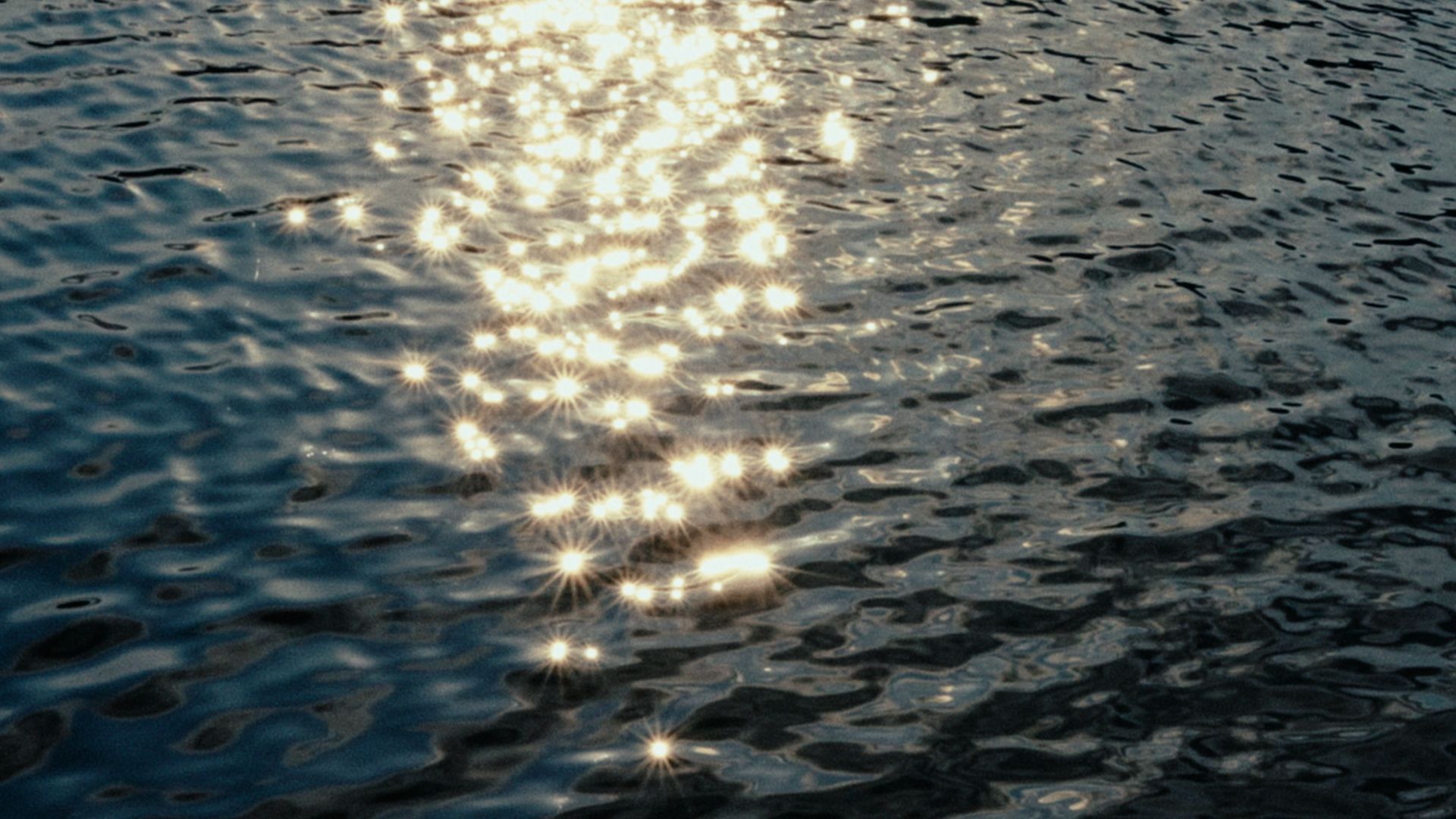 空镜素材：Artlist 4K ProRes超高清水面光影反射星光、光斑、波光粼粼、水波涟漪、柳树、水纹理自然元素、实拍空镜视频素材