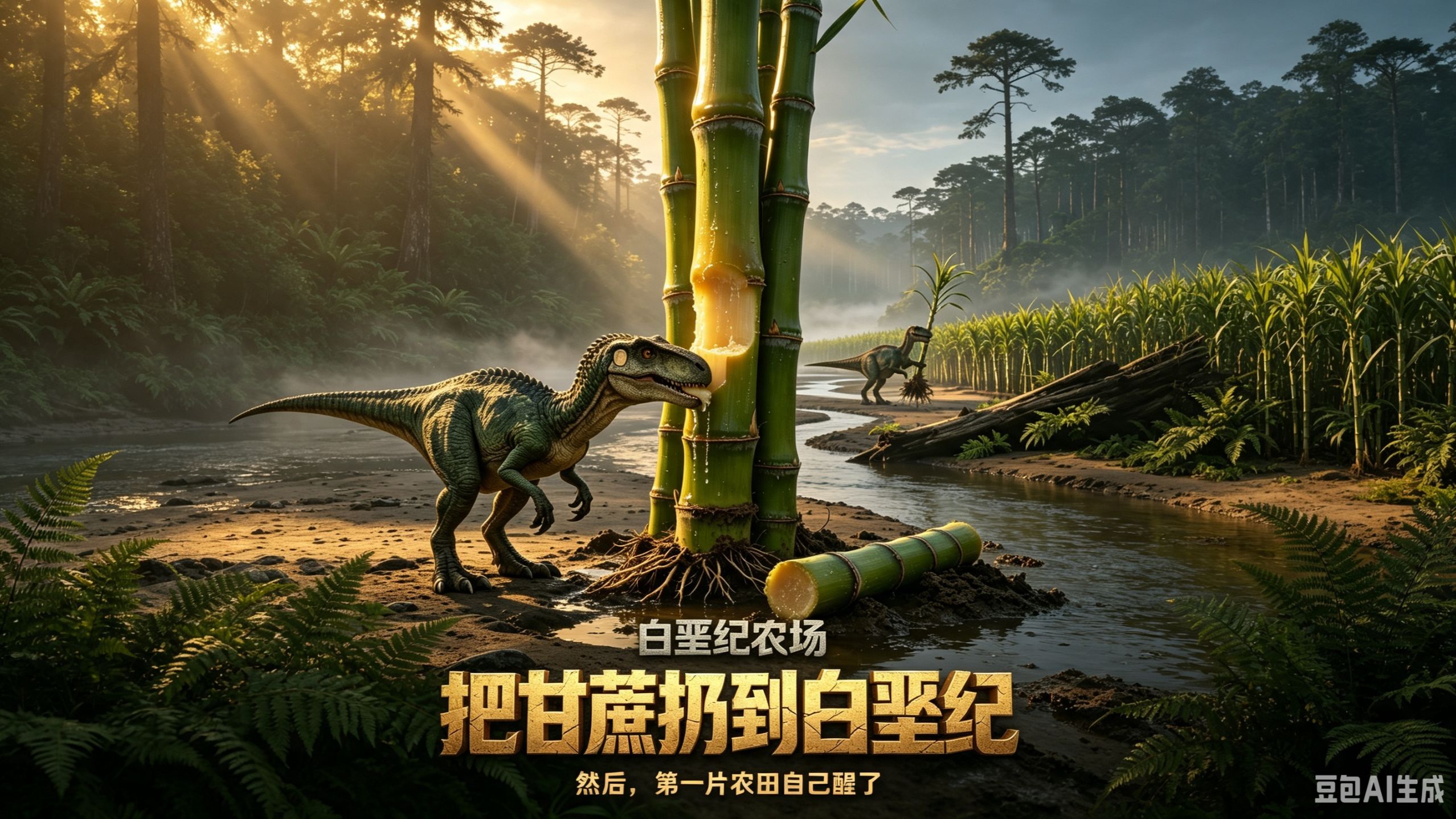 把一根甘蔗扔进白垩纪，他能让一头恐龙拥有源源不绝的甘蔗园吗