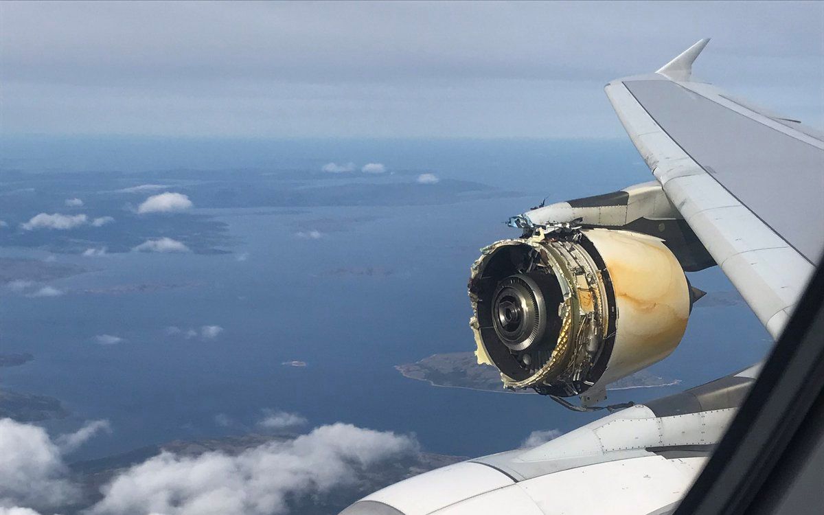 法航A380引擎发生罕见故障 风扇及进气道组件完全脱落