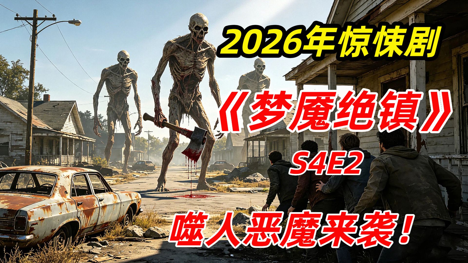 【阿奇】梦魇小镇迎来至暗时刻，居民们处于崩溃边缘/2026年惊悚剧《梦魇绝镇》S4E2