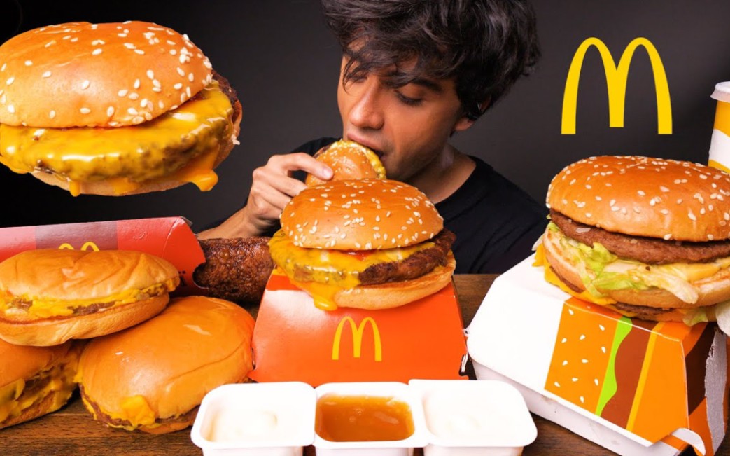 【McBang】麦当劳汉堡大餐 吃播咀嚼音