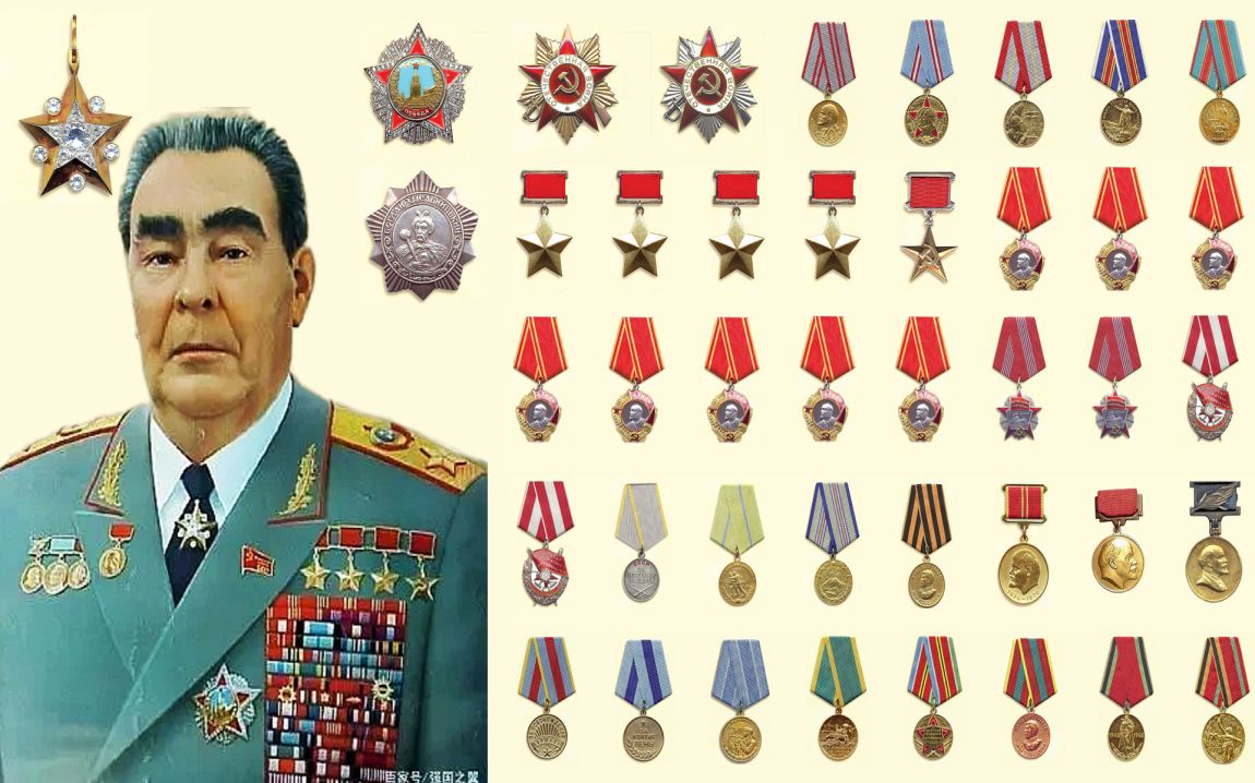 盘点勃列日涅夫获得的42枚勋章、奖章（苏联国内部分）