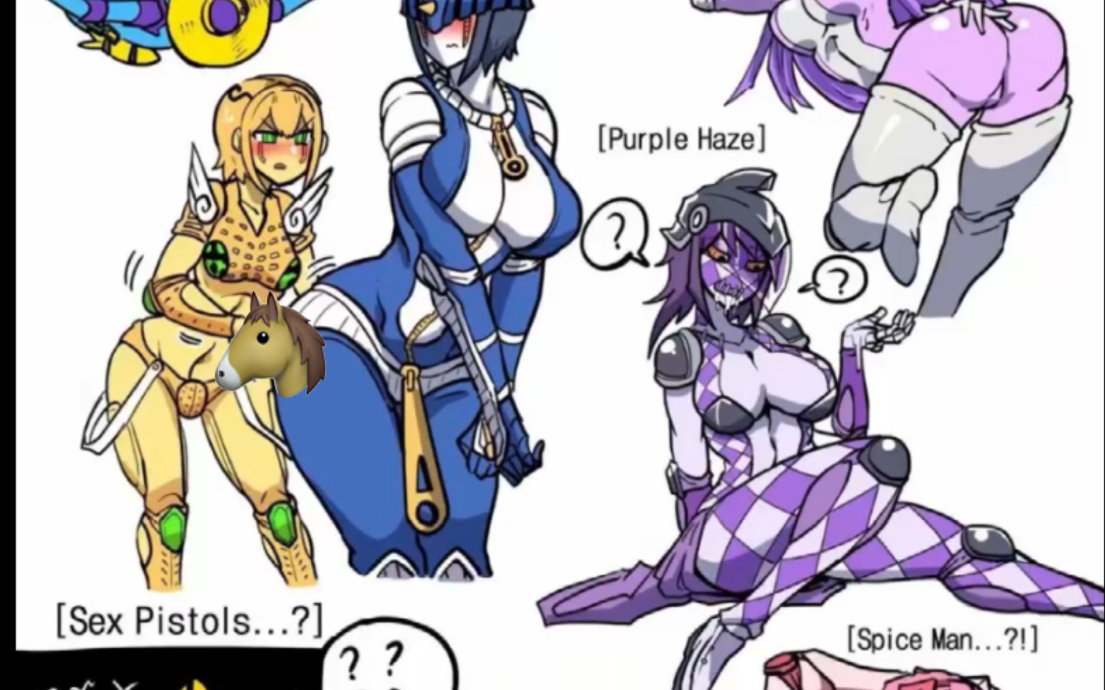 黄金体验你在干什么呀黄金体验jojo娘化图