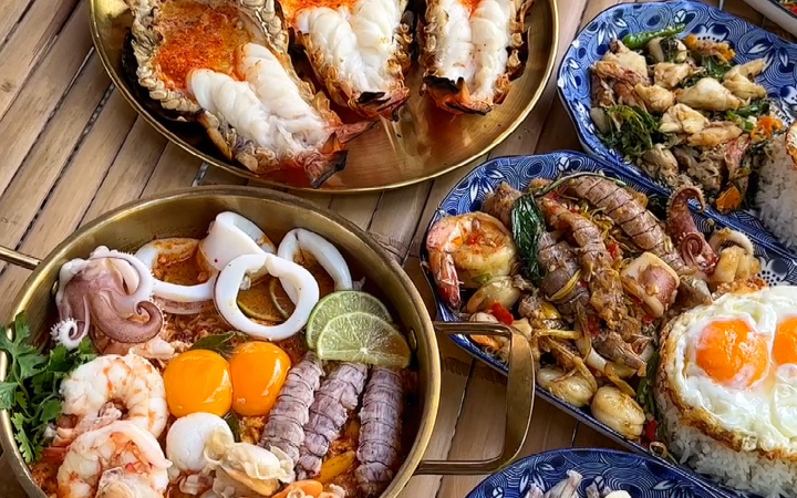 啊蕾玛：泰国隐秘乡村小炒海鲜便宜又好吃惊艳全是剝好的直接炫