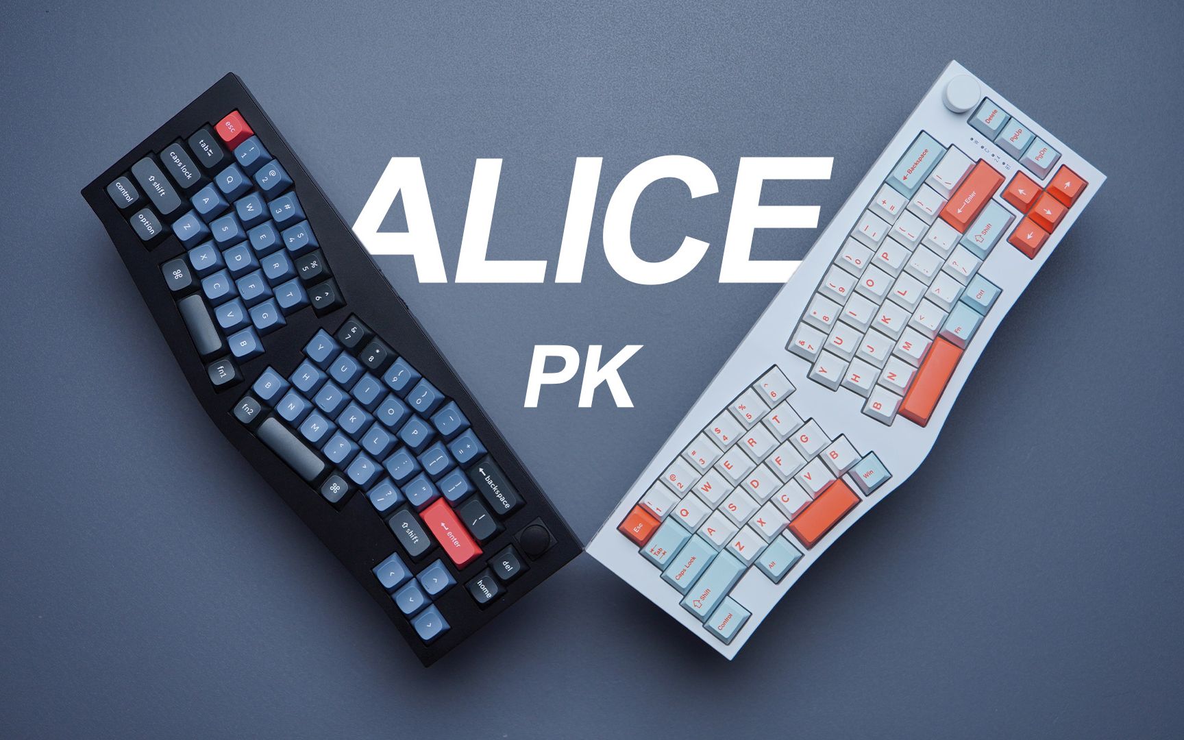 越用越顺手！我最喜欢的两把alice配列键盘，keychron Q8和Feker Alice使用对比！