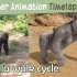 Blender Keyframe动画制作倍速流程01-大猩猩走路循环