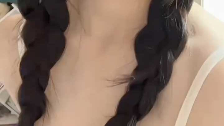 It's a double ponytail today.