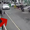 幼童奔跑过马路    做家长得看看这监控