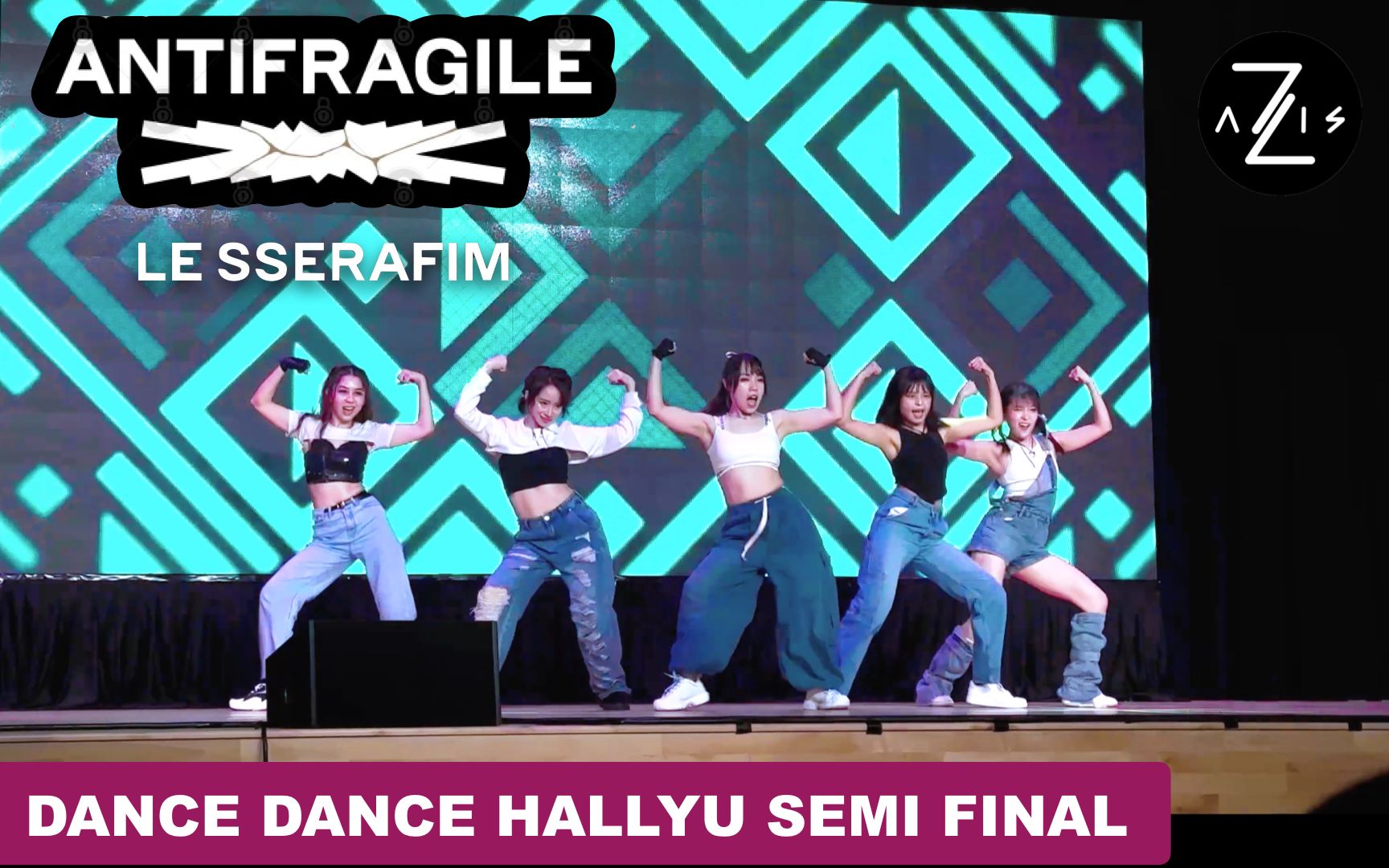 【Z轴舞团】刀群舞现场！新加坡最强韩舞团半决赛表演LE SSERAFIM 