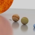 太阳系中各大行星的大小对比，我们真的很渺小