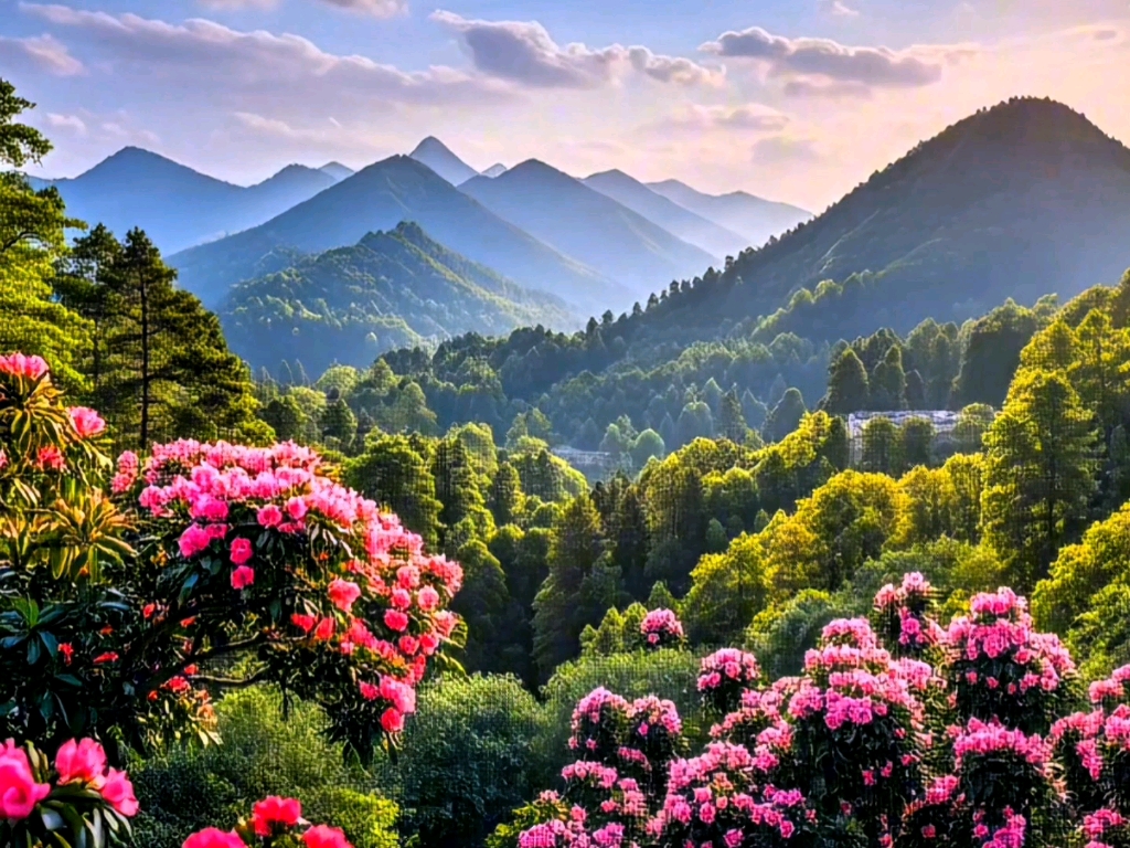 映山红风景素材【无水印】