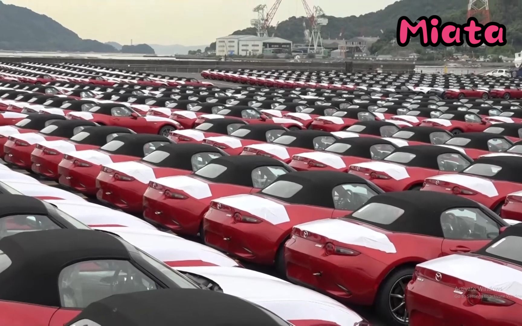 现在迎面向我们走来的是Miata方阵!! Mazda MX-5