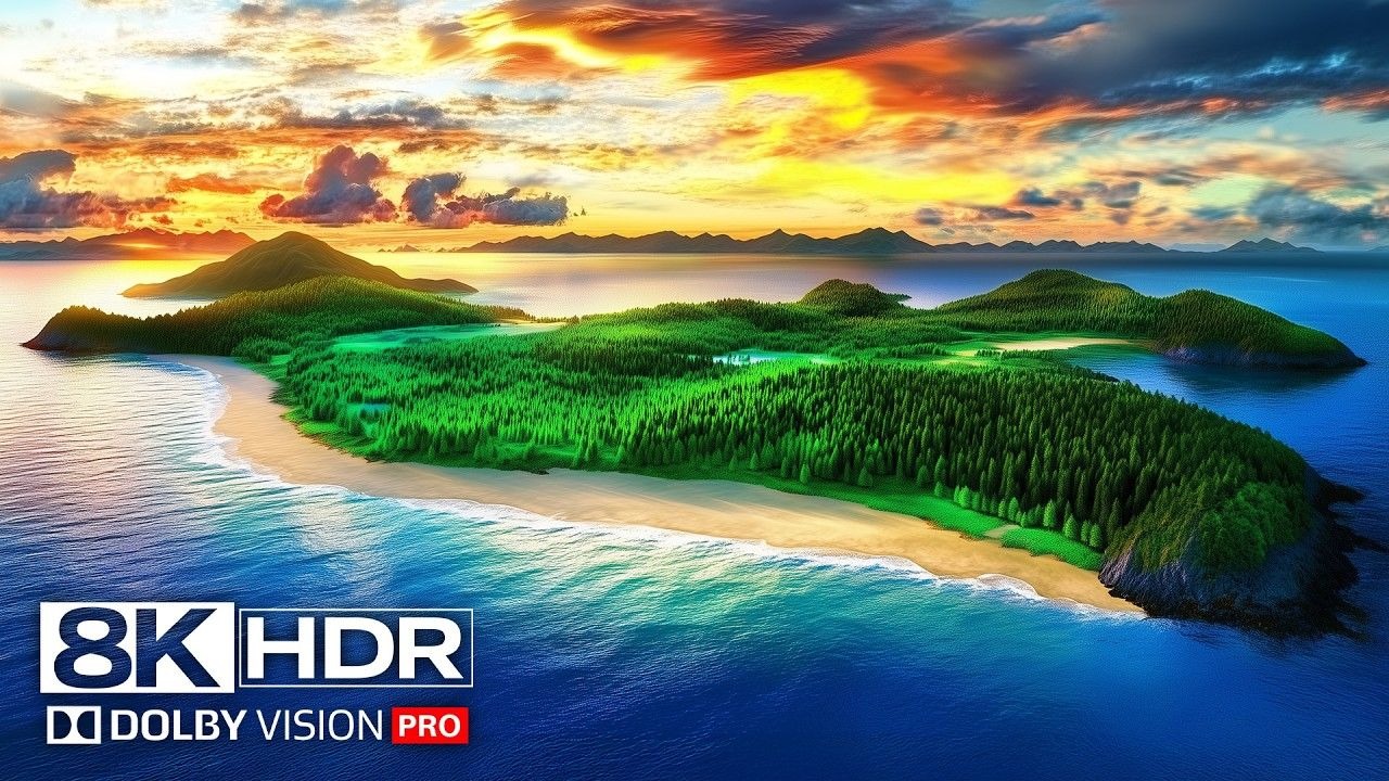 【8K HDR】地球上最美丽的地方之旅-8K超高清，带DOLBY VISION™（舒缓音乐）|极致画质|杜比视界|电视屏幕测试|手机屏幕测试 |