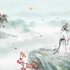 中国风古代古诗诗人朗诵演讲背景视频素材