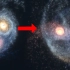 计算机模拟星系碰撞是怎么样的