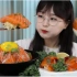 【Aejeong】三文鱼盖饭、三文鱼寿司～