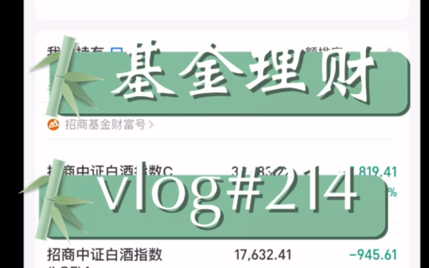 【基金理财vlog#214】大盘下跌3656,基金涨跌不一哔哩哔哩bilibili