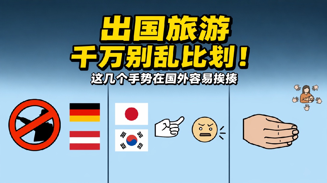 盘点全世界最具冒犯性的手势，出国旅游 干万别乱比划! 这几个手的在国外容易拘捕