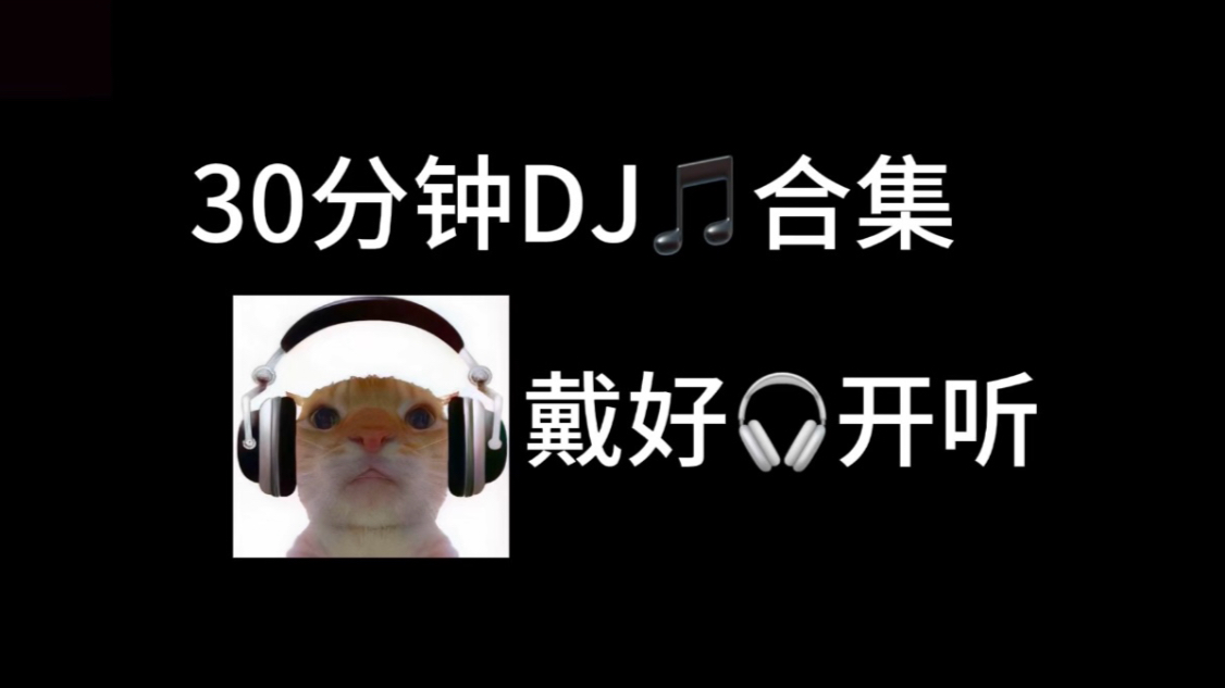 30分钟DJ音乐合集（开车必备）
