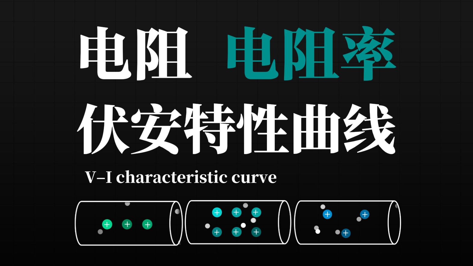 [高中物理]保姆级教学带你搞懂电阻定律/电阻率/伏安特性曲线，打好基础很关键！