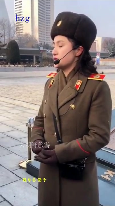 朝鲜美女景区讲解员，中午说得这么好，太牛了