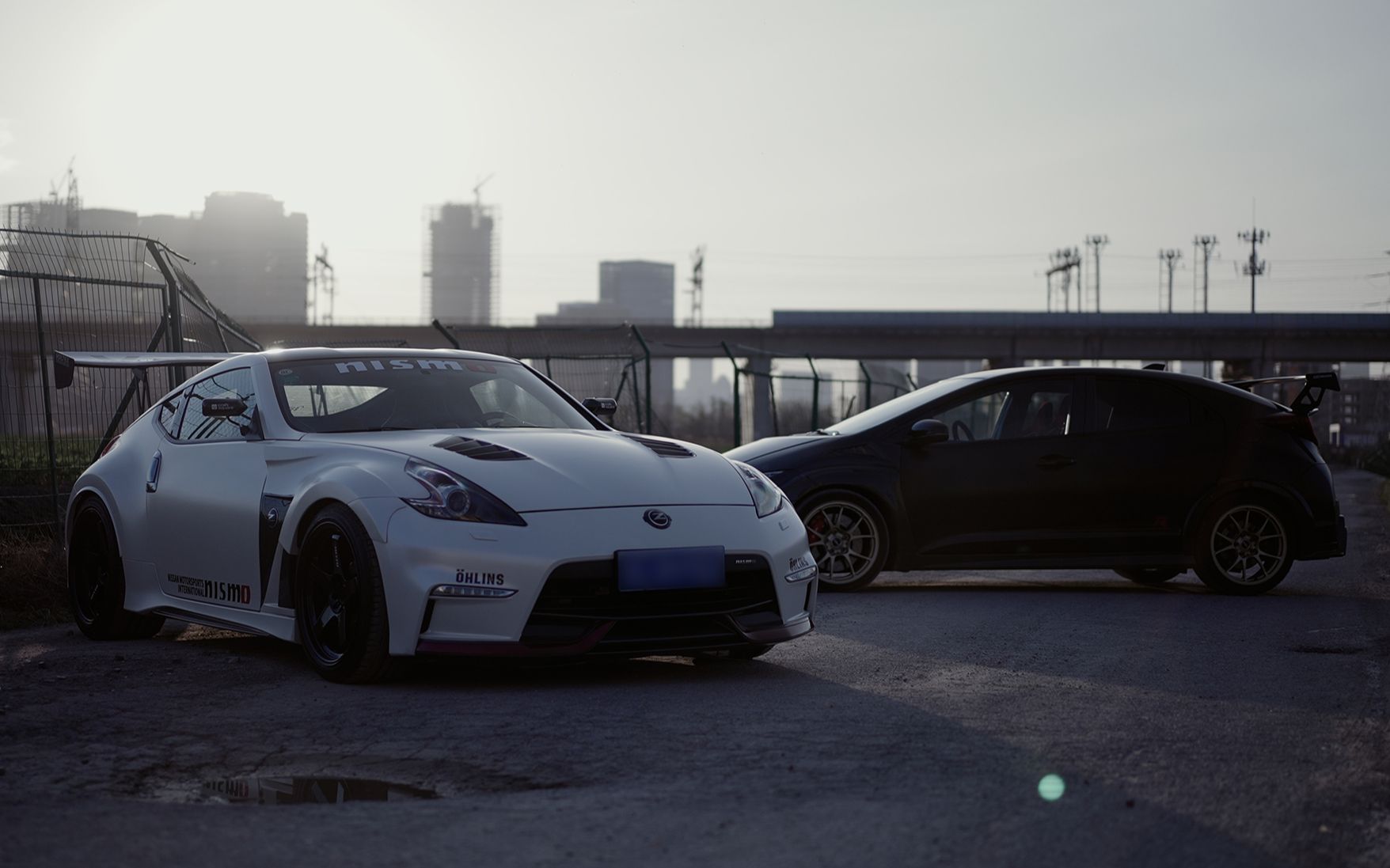 4K【SWAV777】NISSAN 370Z NISMO & HONDA CIVIC TYPE_R FK2 夜游杭州城._哔哩哔哩_bilibili