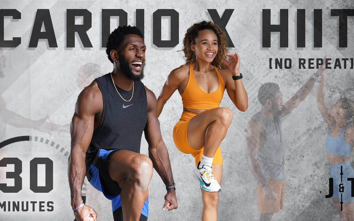 【Juice & Toya30分钟全身有氧HIIT训练 无重复】_哔哩哔哩_bilibili