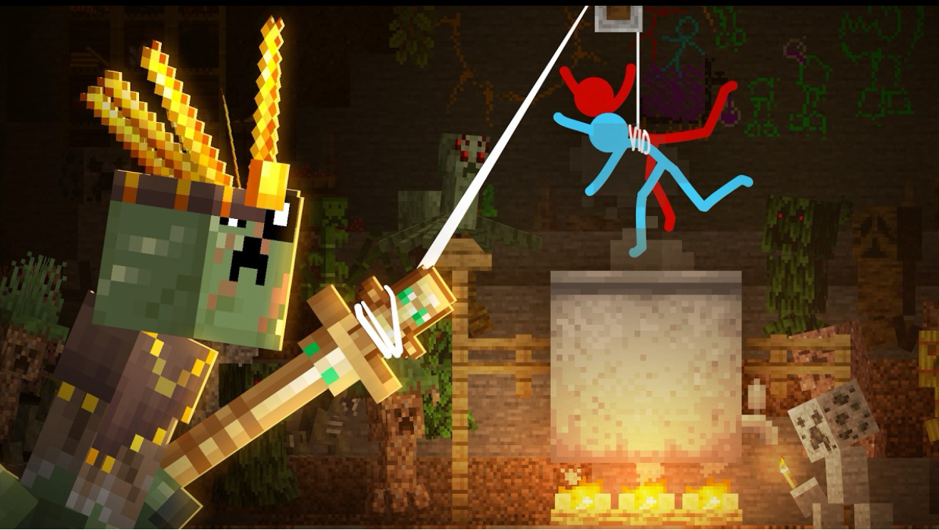火柴人 VS 我的世界 第四十集 苦力怕部族（Creeper Clan）