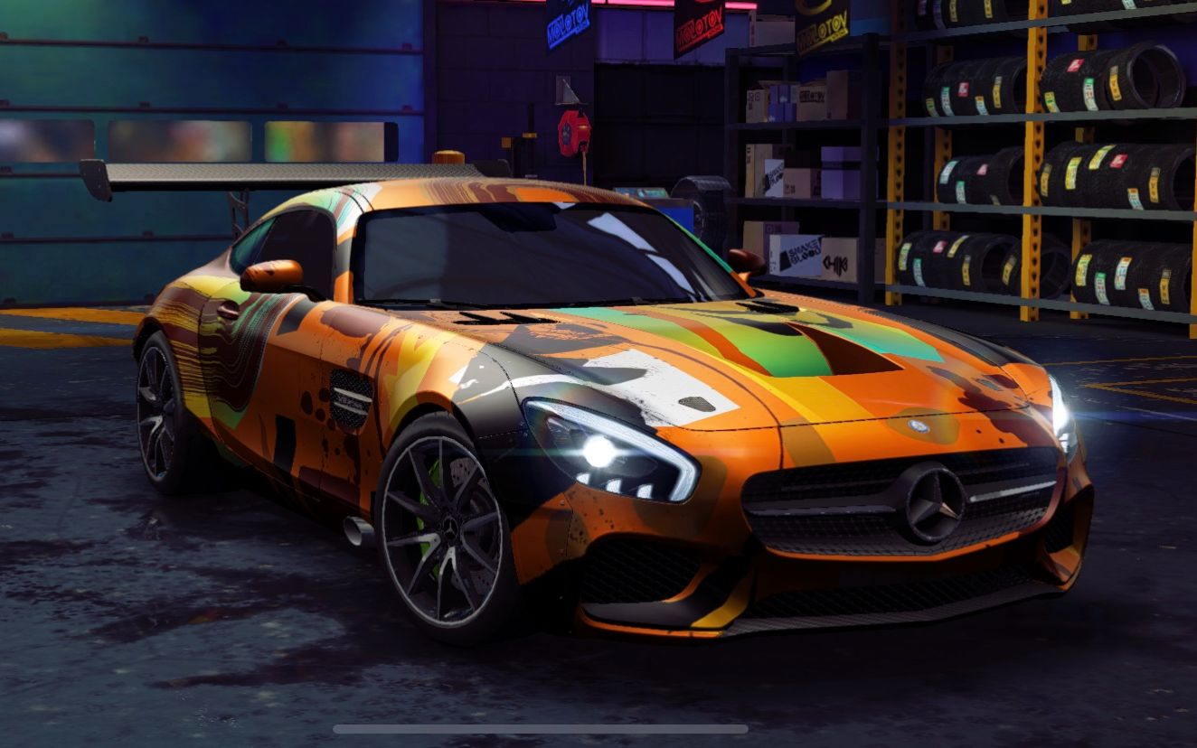 Game NFS No Limits 極品飛車無極限 Mercedes AMG GT 穿上花衣服跑零件