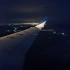 华夏航空CRJ900夜晚着陆于呼和浩特白塔机场
