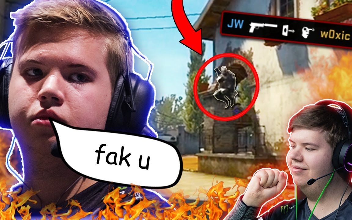 cs:go 【mute】oddshots #48 - jw跳杀玄学爆头w0xic!