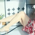 【涞觅·屈臣氏0.01】肤色丝袜测评 | 姐姐的夏日红裙