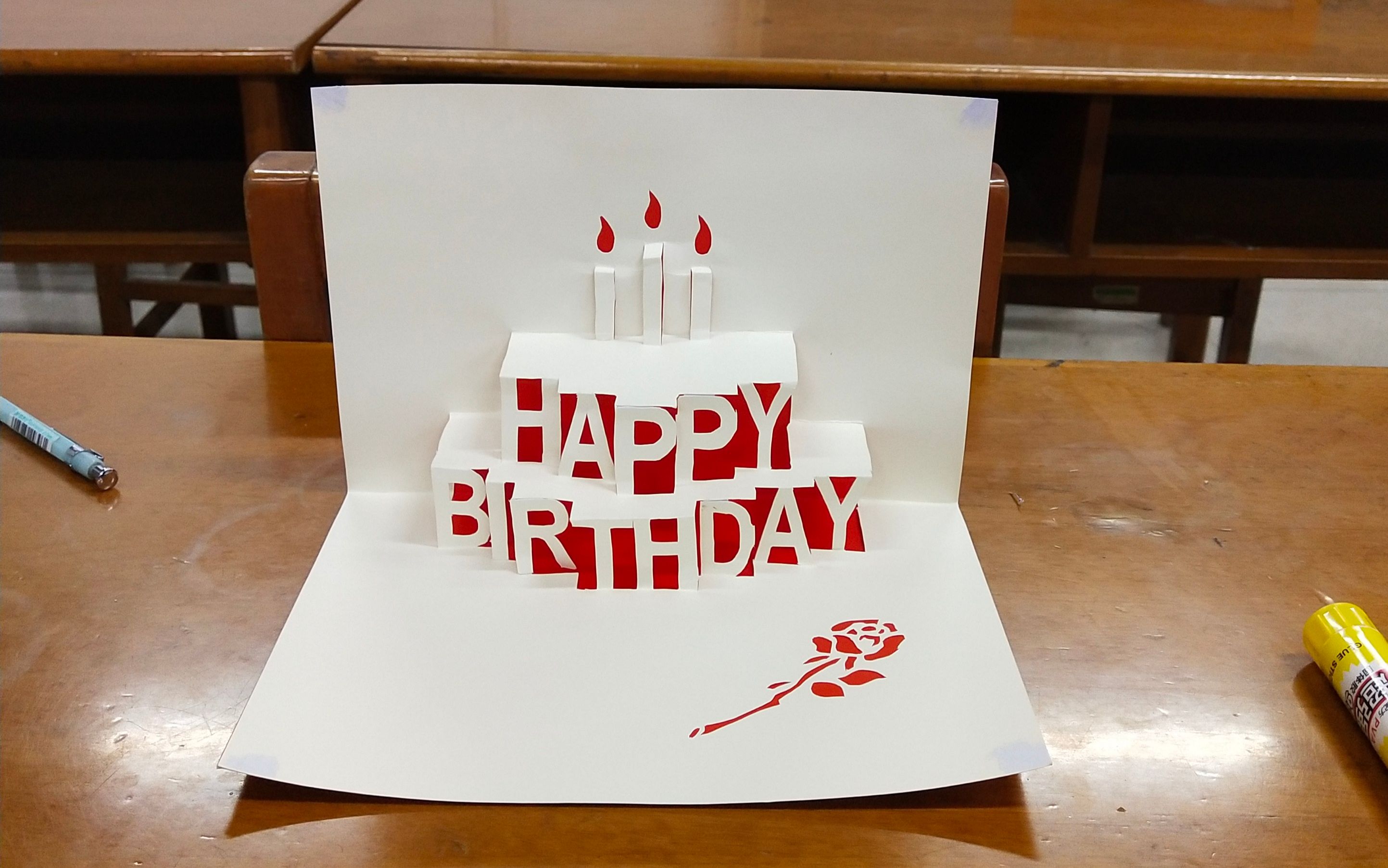 【立体贺卡】180°蛋糕生日快乐立体贺卡_哔哩哔哩_bilibili