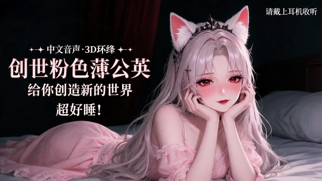 【中文音声/3D环绕/超长哄睡】创世幻境 可收听编织梦境 请戴上耳机收听