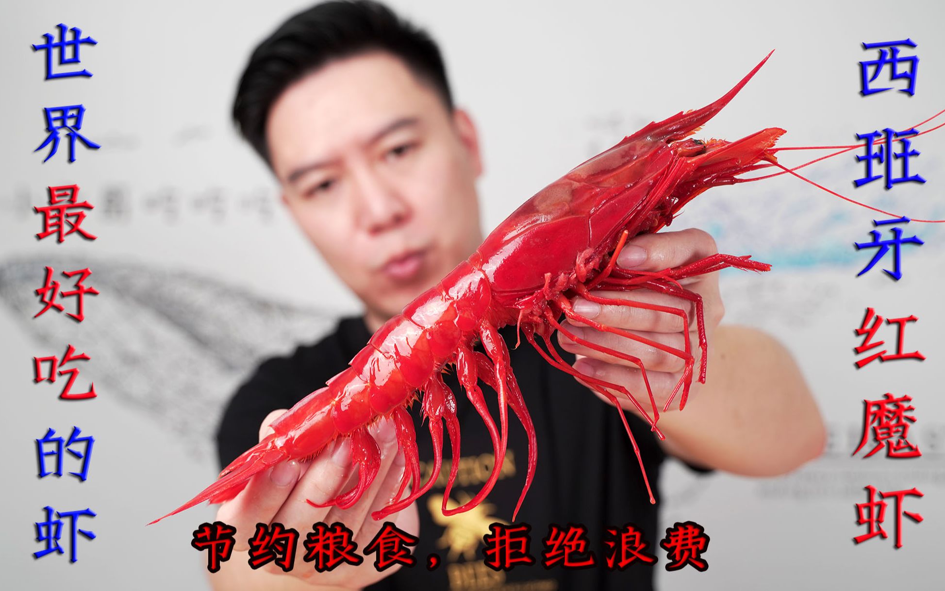 试吃西班牙红魔虾，比手臂还要长，4种吃法吃嗨了
