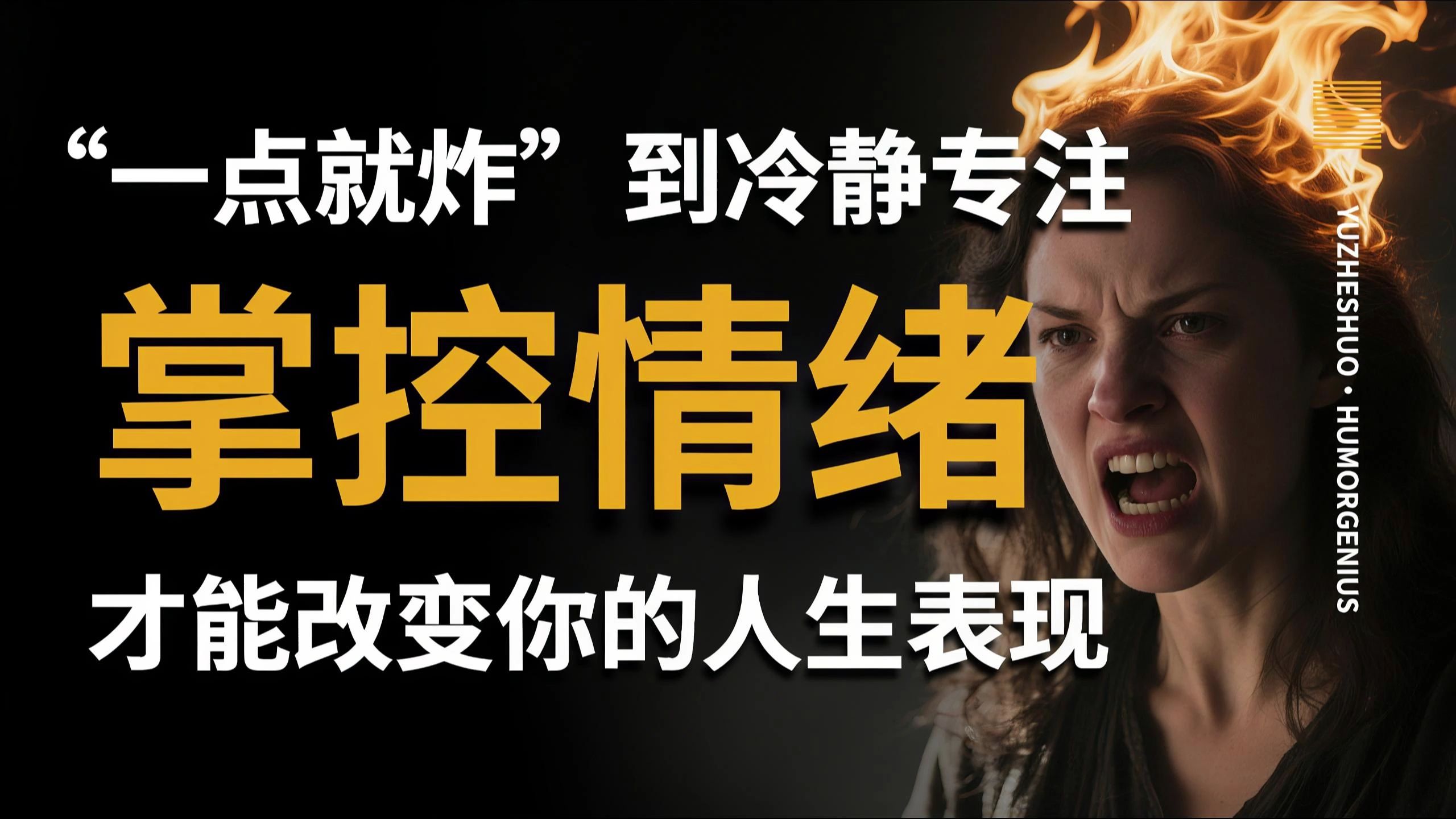 【愚者说】从“一点就炸”到冷静专注，掌控情绪，才能彻底改变你的人生表现。