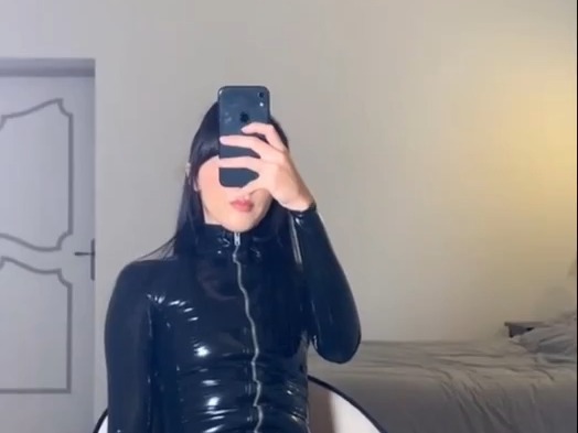 Leather jacket selfie