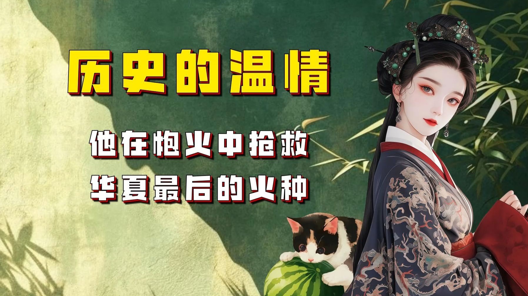 【吃瓜蒙主】历史的温情，他在炮火中抢救华夏最后的火种